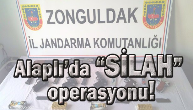 ALAPLI JANDARMA'DAN SİLAH OPERASYONU!..