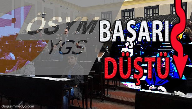 2015 YGS'DE BAŞARI ORTALAMASI GEÇEN YILLARA GÖRE DÜŞÜŞ GÖSTERDİ