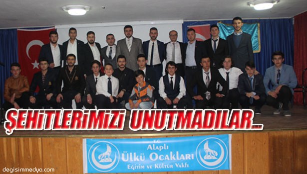 ALAPLI ÜLKÜ OCAKLARINDAN ÇANAKKALE ŞEHİTLERİNİ ANMA PROGRAMI