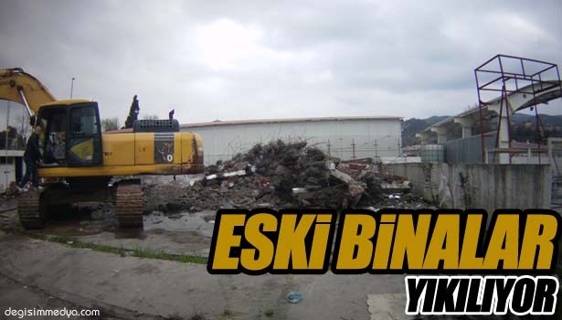 KDZ. EREĞLİ BELEDİYESİ ESKİ BİNALARI BİR BİR YIKIYOR