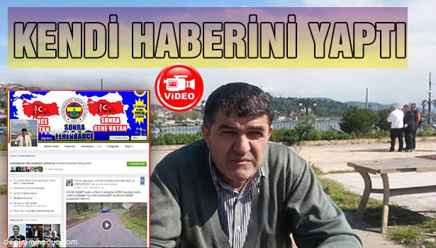 SOSYAL MEDYADA KENDİ HABERİNİ YAPTI