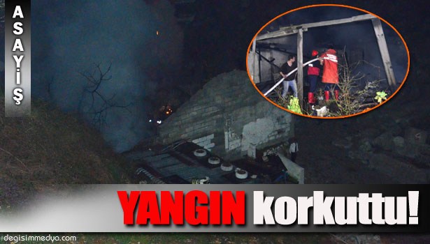 ZONGULDAK'TA BİR BARAKADA YANGIN ÇIKTI!
