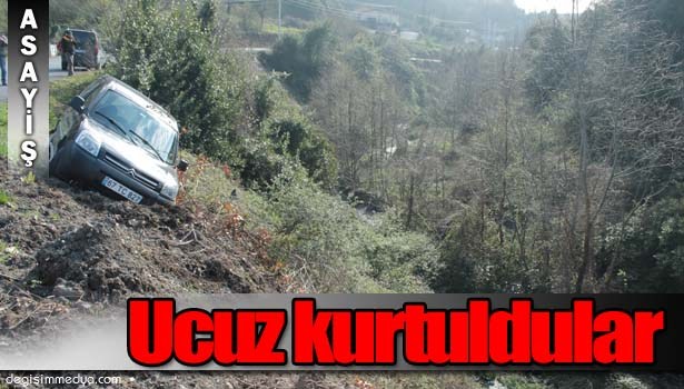 UÇURUMUN KENARINDA ŞANSLI KURTULUŞ