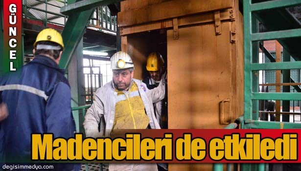 ELEKTRİK KESİNTİSİ MADENCİLERİ DE ETKİLEDİ