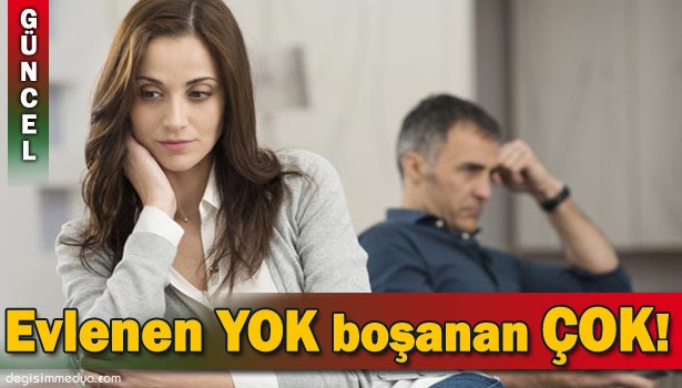 ZONGULDAK'TA EVLENME AZALDI, BOŞANMA ARTTI