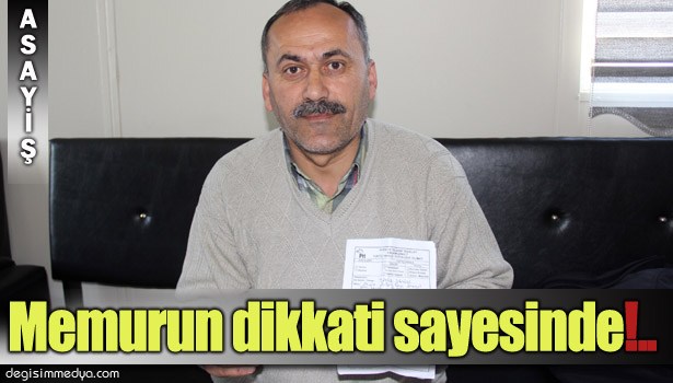 TELEFONLA DOLANDIRILMAKTAN POSTANE MEMURUNUN DİKKATİ SAYESİNDE KURTULDU