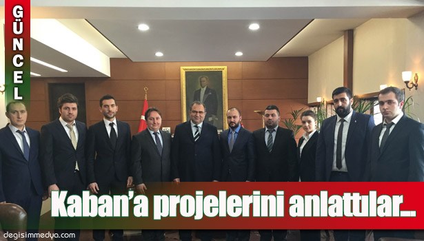 GENÇ MÜSİAD ZONGULDAK ŞUBESİ VALİ KABAN'A PROJELERİNİ ANLATTI