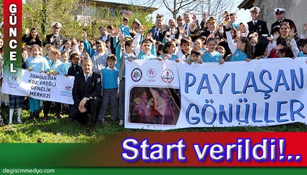 'PAYLAŞAN GÖNÜLLER PROJESİ'NE START VERİLDİ