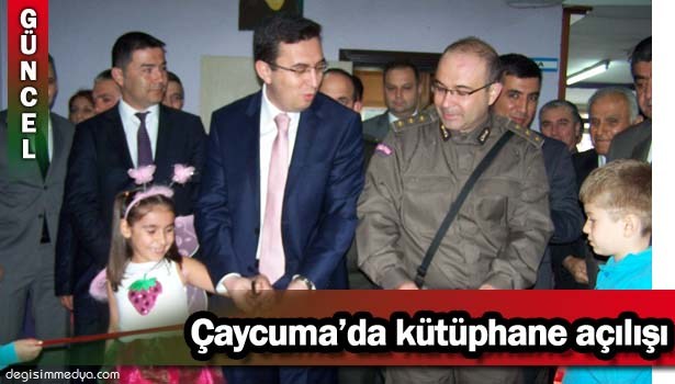 ÇAYCUMA'DA KÜTÜPHANE AÇILIŞI