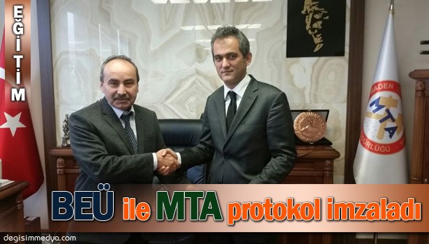 BEÜ İLE MTA ARASINDA TEKNİK İŞBİRLİĞİ PROTOKOLÜ İMZALANDI...