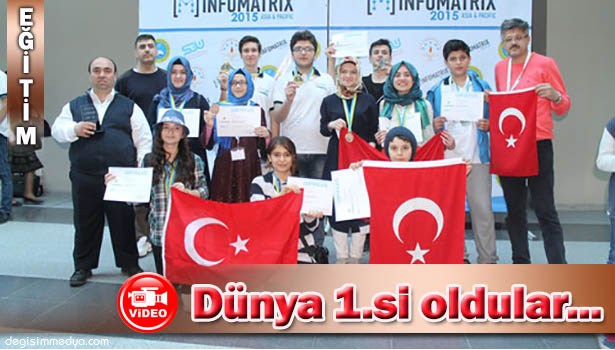 EREĞLİ FATİH KOLEJİ ÖĞRENCİLERİ DÜNYA 1.'Sİ OLDU