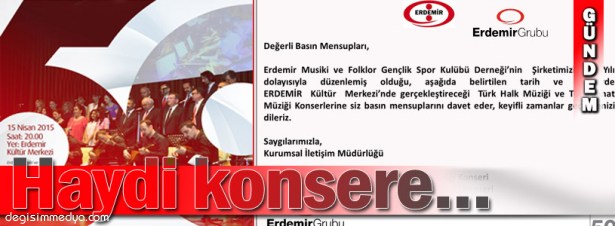 50.YIL DOLAYISIYLA TÜRK HALK VE TÜRK SANAT MÜZİĞİ KONSERİ...