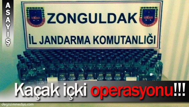 ZONGULDAK'TA KAÇAK İÇKİ OPERASYONU!..