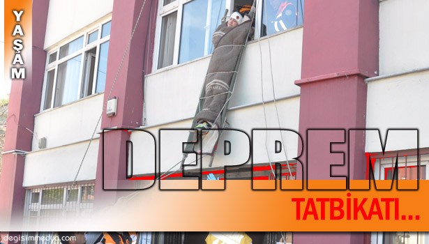 OKULDA DEPREM TATBİKATI