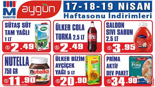 AYGÜN'DE HAFTA SONU İNDİRİMLERİ