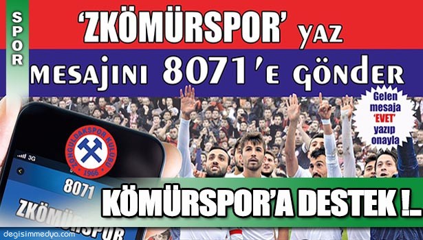 KÖMÜRSPOR'A DESTEK ÇAĞRISI