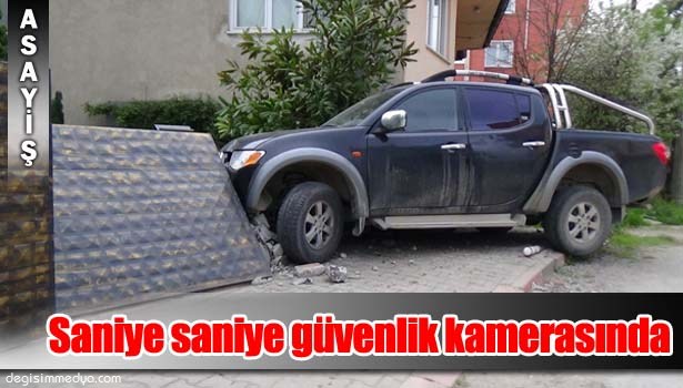 ZONGULDAK'TA KAZA ANI SANİYE SANİYE GÜVENLİK KAMERASINDA