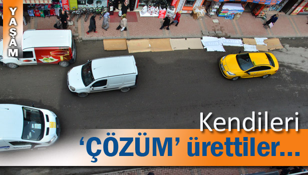 BELEDİYE YAPMAYINCA ÇÖZÜMÜ ESNAF BULDU...