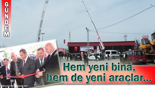KDZ. EREĞLİ BELEDİYESİ'NİN YENİ İTFAİYE BİNASI HİZMETE GİRDİ