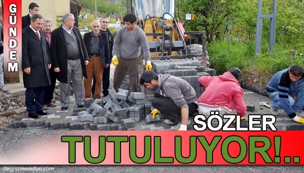 BAŞKAN UYSAL, MAHALLERE VERDİĞİ SÖZLERİ BİR BİR TUTUYOR