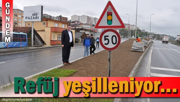 KARA YOLU REFÜJÜNDE ÇİMLENDİRME ÇALIŞMASI...