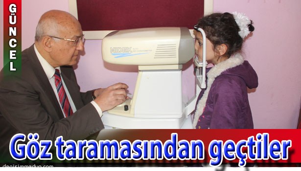 ALAPLI'DA ENGELLİ ÖĞRENCİ VE AİLELERİNE GÖZ TARAMASI