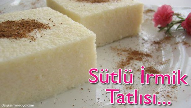 SÜTLÜ İRMİK TATLISI TARİFİ...