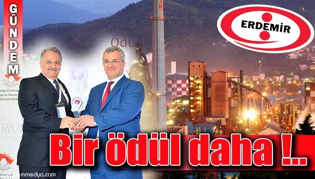 ERDEMİR'E BİR VERİMLİLİK ÖDÜLÜ DAHA