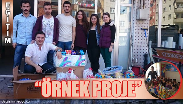 ÖĞRETMEN ADAYLARI ANAOKULU ÖĞRENCİLERİNİ SEVİNDİRDİ