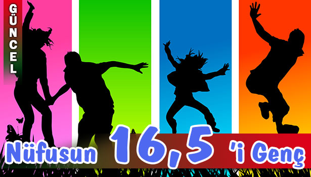 TÜRKİYE NÜFUSUNUN YÜZDE 16,5'İ GENÇ