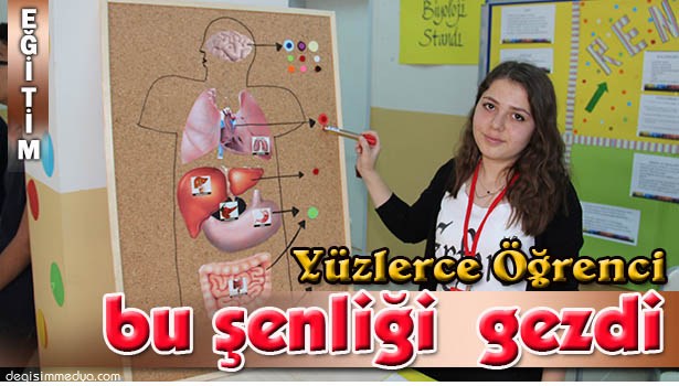KDZ. EREĞLİ FEN LİSESİ'NDE Kİ BİLİM ŞENLİĞİNİ 500 ÖĞRENCİ GEZDİ