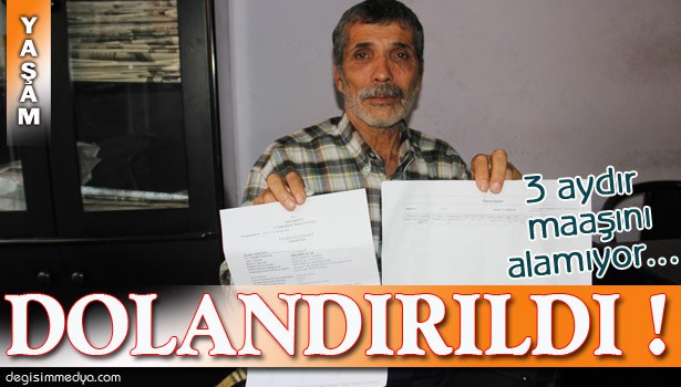 10 YILLIK EMEKLİ DOLANDIRILDIĞINI İSPATLAMAK İÇİN KAPI KAPI DOLAŞIYOR