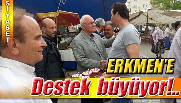 MHP ZONGULDAK MİLLETVEKİLİ ADAYI ERKMEN İLGİYLE KARLŞILANIYOR