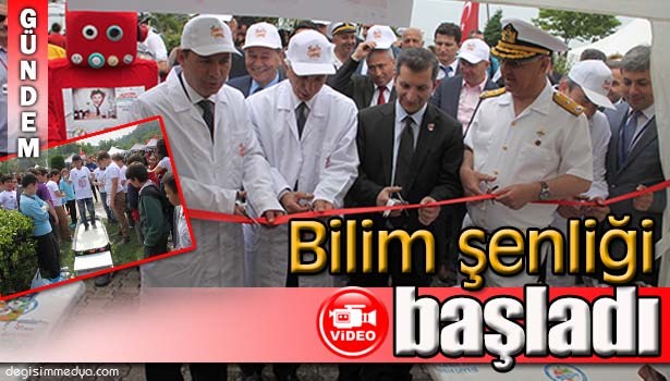 BİLİM ŞENLİĞİ 3 BİN 800 ÖĞRENCİNİN KATILIMI İLE BAŞLADI