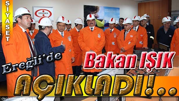 BİLİM, SANAYİ VE TEKNOLOJİ BAKANI FİKRİ IŞIK EREĞLİ'DE İŞADAMLARIYLA BULUŞTU