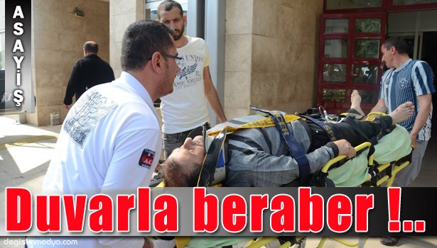 USTALARI İZLERKEN 6 METRE YÜKSEKLİKTEN DÜŞTÜ!