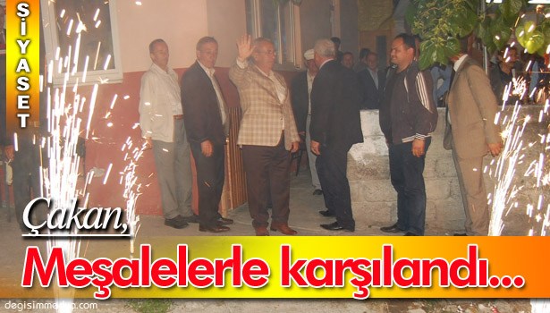 ÇAKAN SEÇİM GEZİLERİNİ ÇAYCUMA'DA SÜRDÜRDÜ...