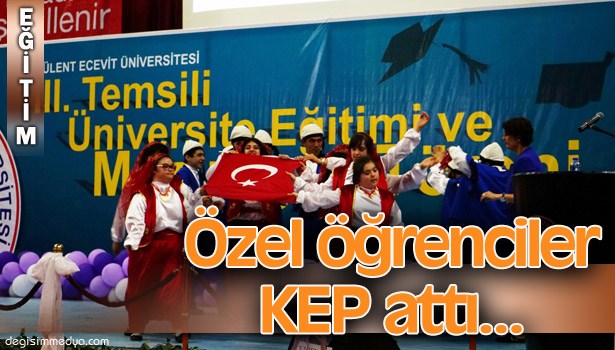 ÖZEL ÖĞRENCİLERİN KEP TÖRENİNDE DUYGUSAL ANLAR YAŞANDI...