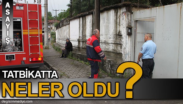 CEZAEVİNDE YANGIN VE FİRAR TATBİKATI YAPILDI