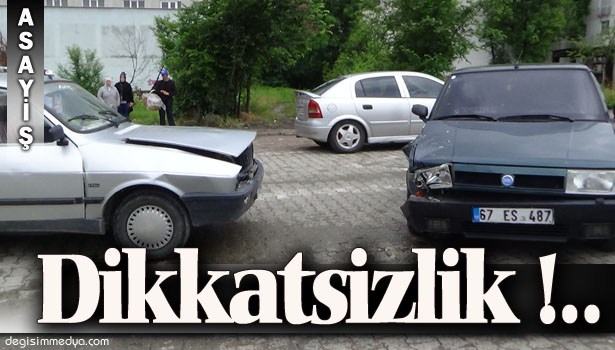 ÇAYCUMA'DA TRAFİK KAZASI: 2 YARALI !..