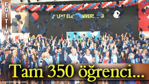 ALAPLI MESLEK YÜKSEKOKULU'NDAN 350 ÖĞRENCİ MEZUN OLDU