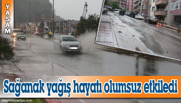 ZONGULDAK'TA SAĞANAK YAĞIŞ