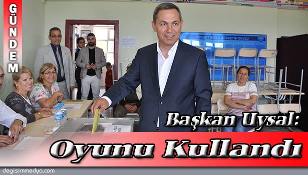 KDZ.EREĞLİ BELEDİYE BAŞKANI UYSAL, OYUNU KULLANDI