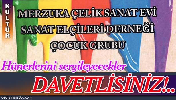 MİNİK RESSAMLAR ESERLERİNİ SERGİLEYECEK