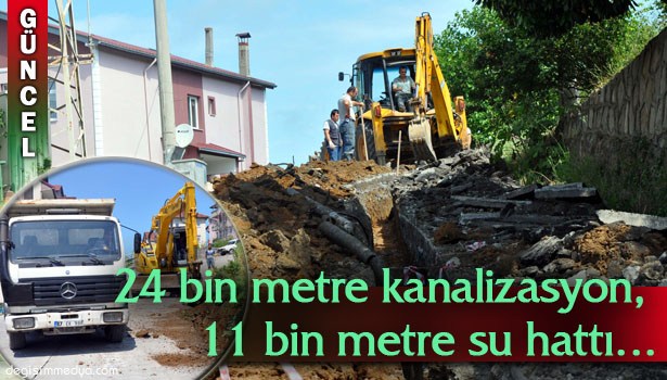 10 BİN 780 METRELİK HAT YENİLENİYOR...