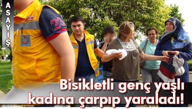 BİSİKLET YOLUNDAKİ İNSANLARDAN KAÇMAK İSTERKEN !..