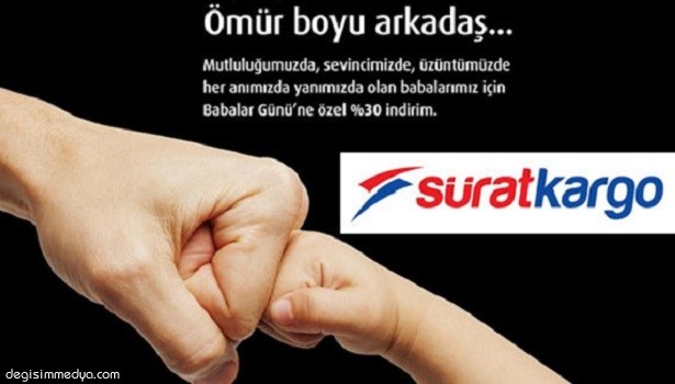 SÜRAT KARGO'DAN BABALAR GÜNÜ'NE YÜZDE 30 İNDİRİM GÜNLERİ