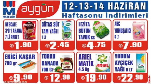 AYGÜN MARKET'TE İNDİRİM GÜNLERİ