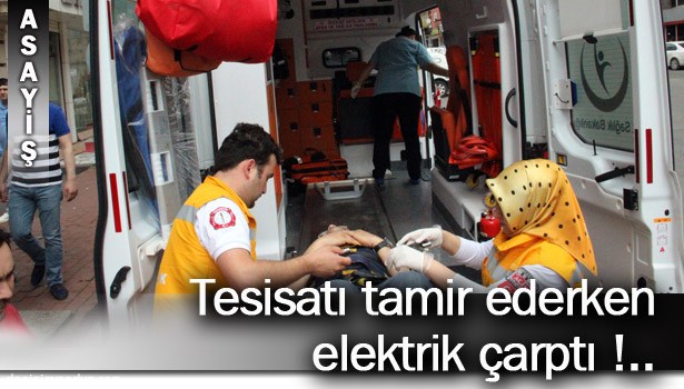 AKIMA KAPILARAK MERDİVENDEN DÜŞTÜ !..