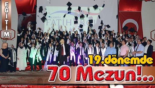 FATİH ORTAOKULU 19. DÖNEMDE 70 MEZUN VERDİ